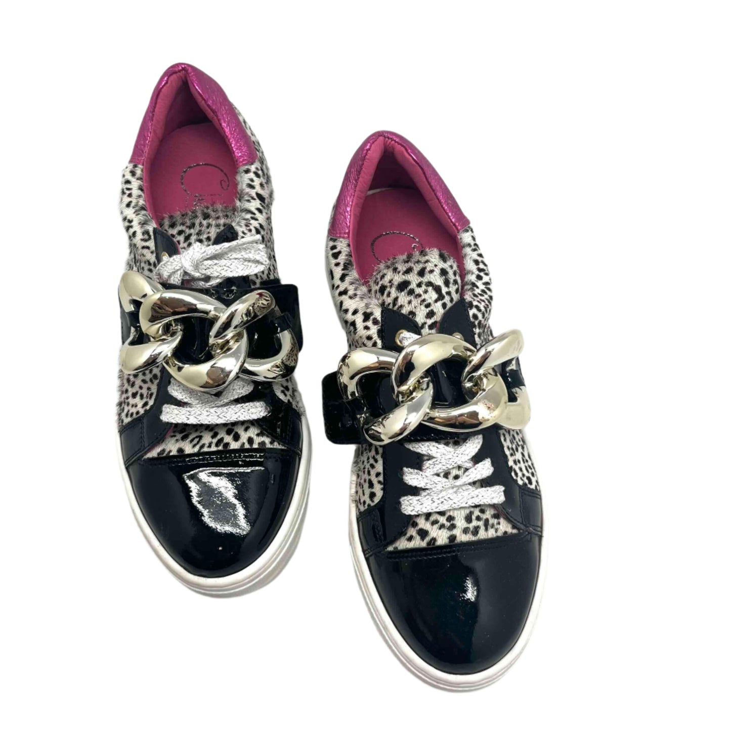 Cello- Cheetah black-fuchsia sneaker - Chanii B