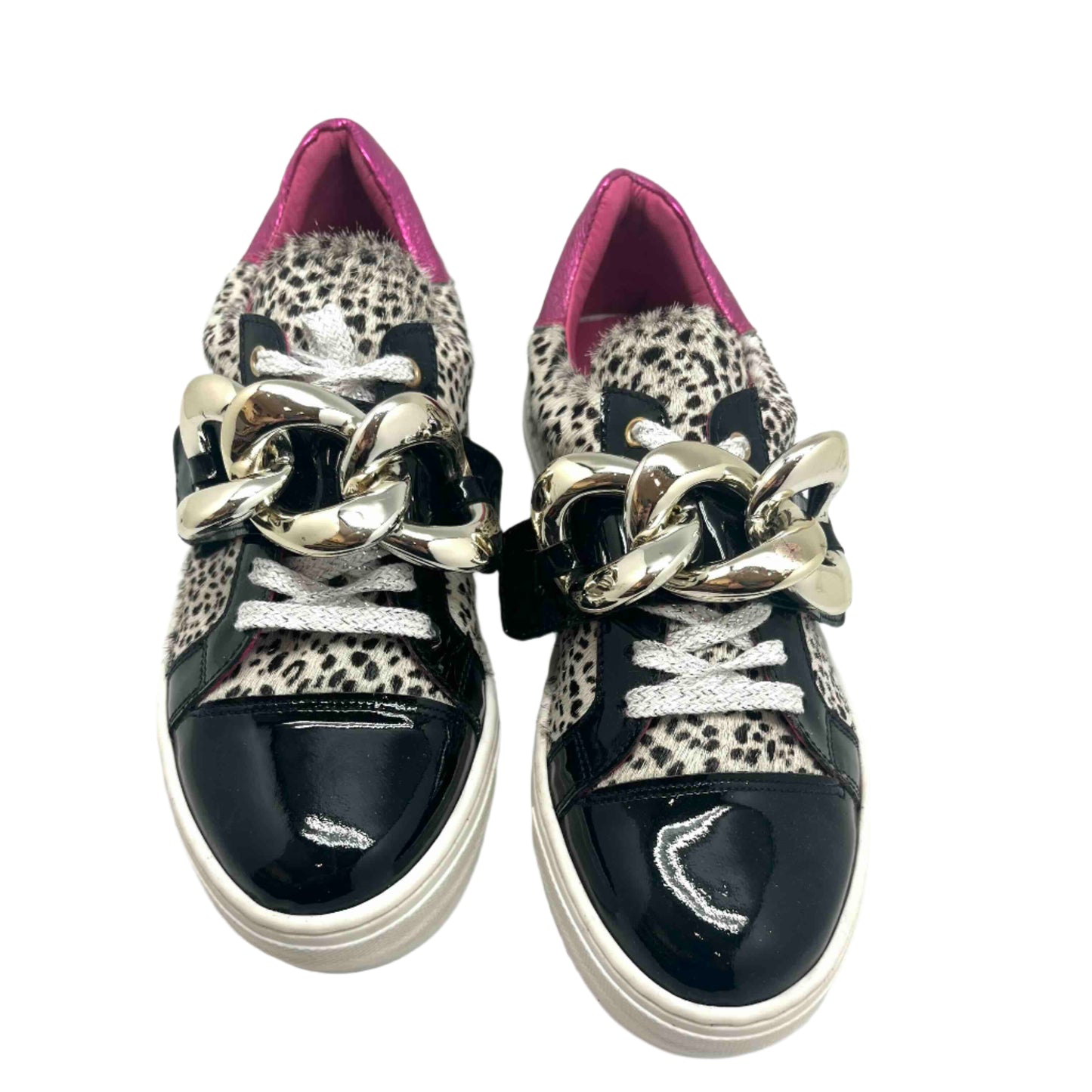 Cello- Cheetah black-fuchsia sneaker - Chanii B