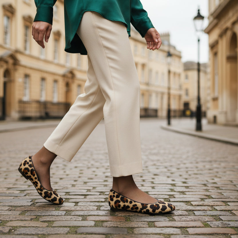 Coquette - Leopard flat ballerina- LAST PAIRS 35 AND 38