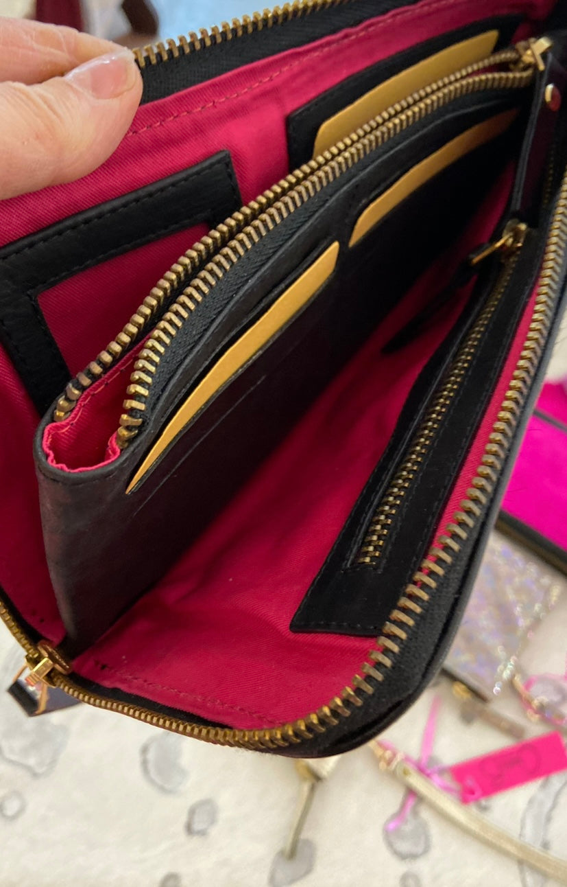 Savon - Red/Gold wallet clutch