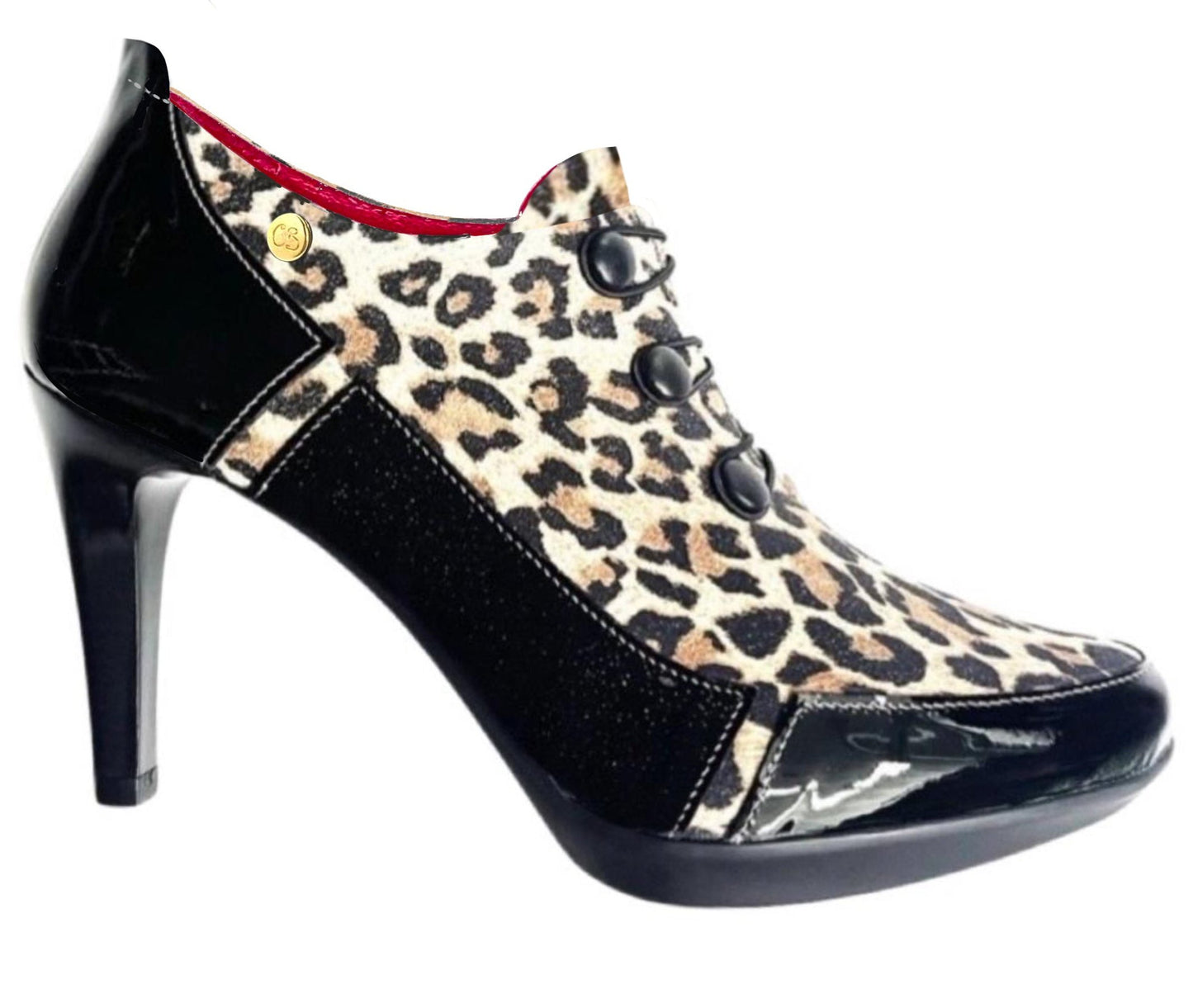 Dijon-Black leopard shoe boot