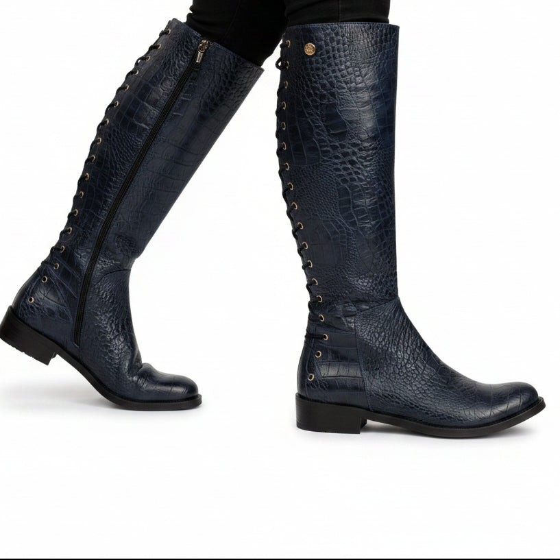 Empire - Navy long leg boot
