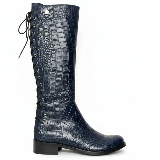 Empire - Navy long leg boot