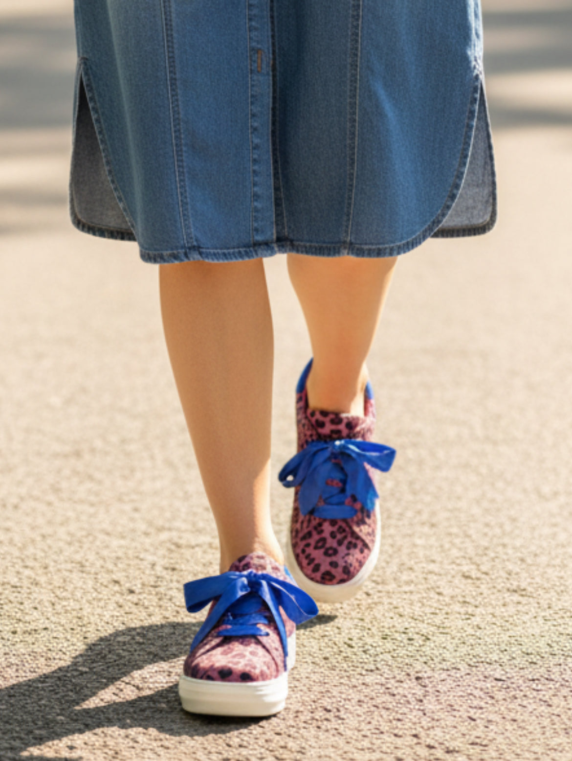 Skate - fuchsia leopard sneaker