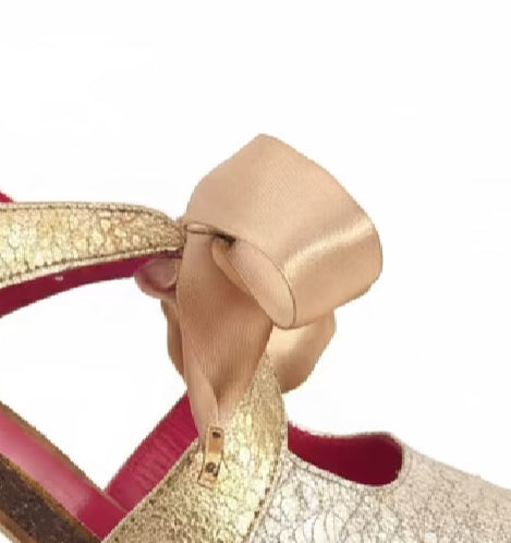 Gold Ribbon – Interchangeable Shoe Ribbon