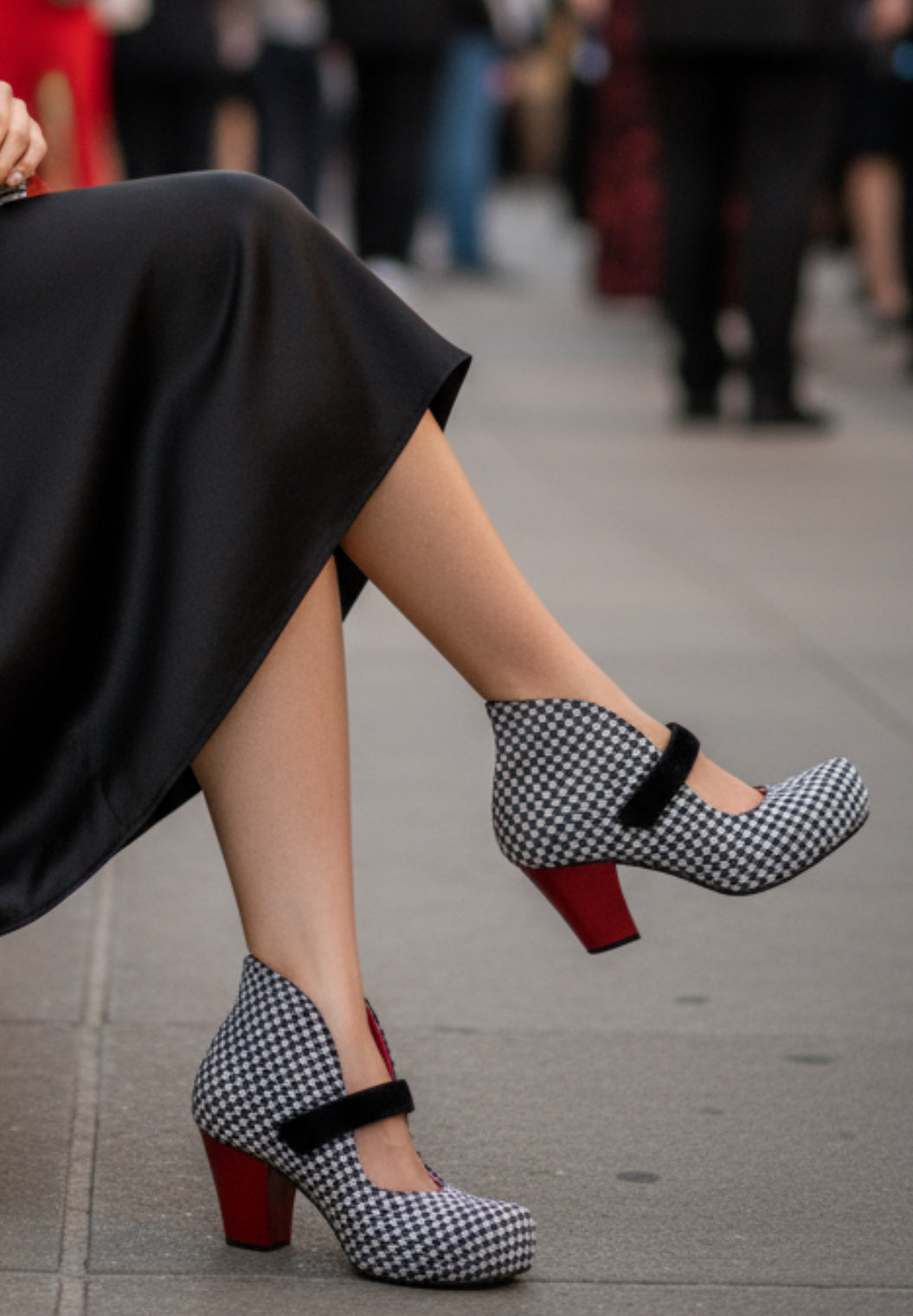 Stylo - Houndstooth bar shoe