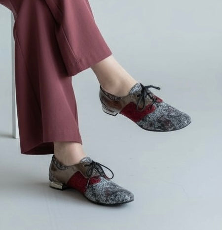 York -multi grey lace up shoe - Chanii B