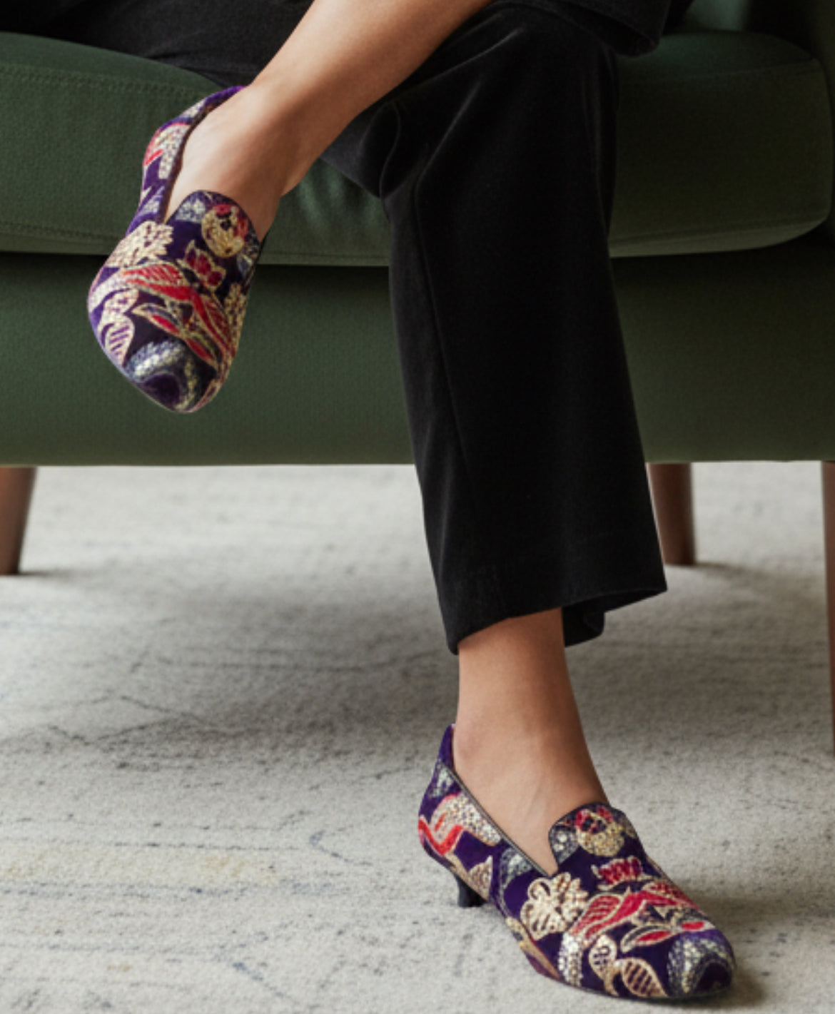 Cigar - Royal purple crushed velvet - Chanii B