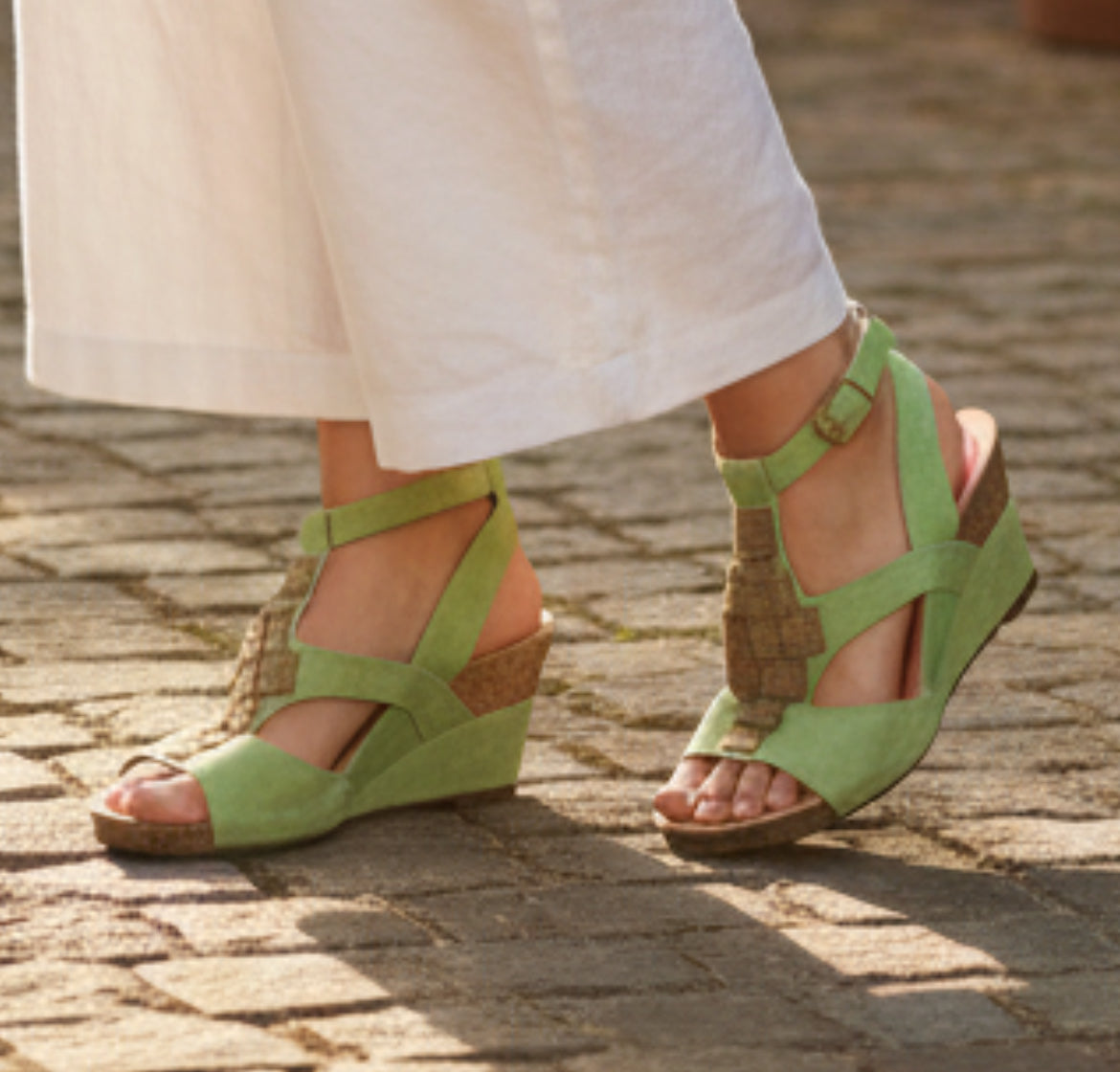 Latte- Lime green- LAST PAIR 40!
