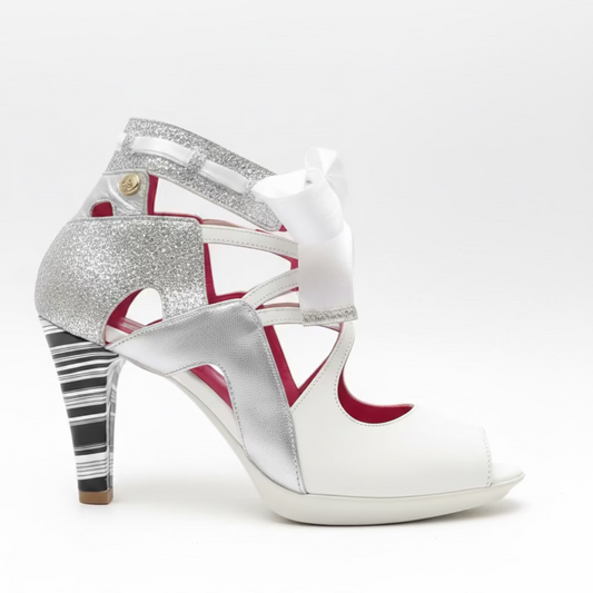 Jupiter - White/Silver Sandal