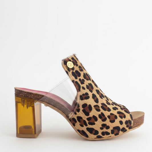 Cannes - Leopard cow hide slide