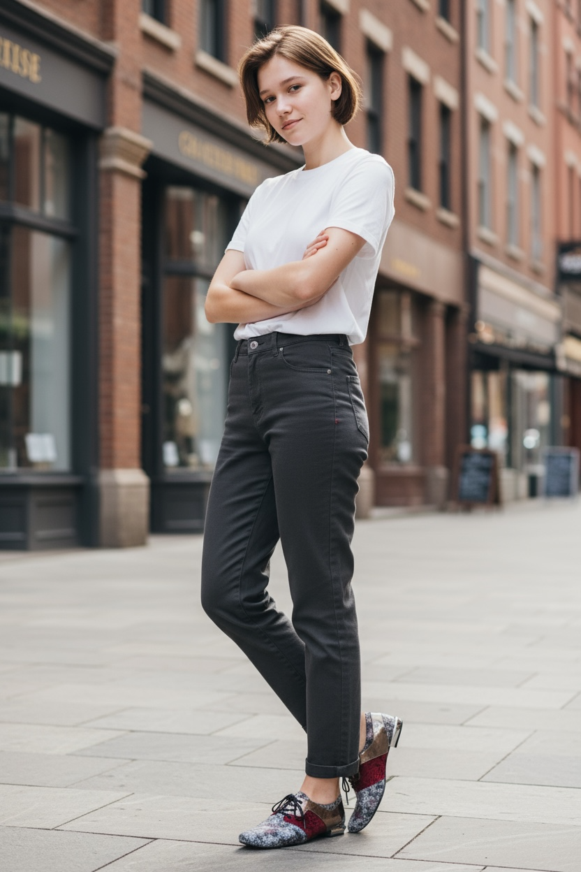 York -multi grey lace up shoe - Chanii B