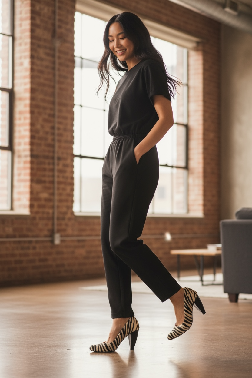 Tierra - Zebra Print cow hide heels - Chanii B