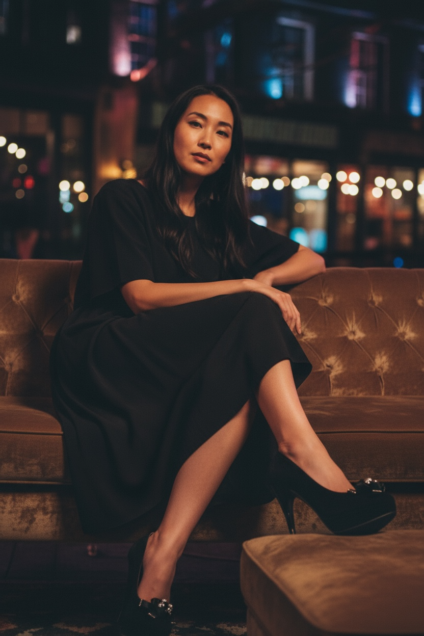 Belle Black suede sparkle - Chanii B