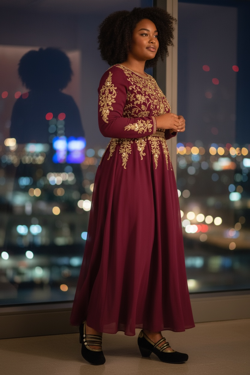 Lichido - Black/Gold strap shoe - Chanii B