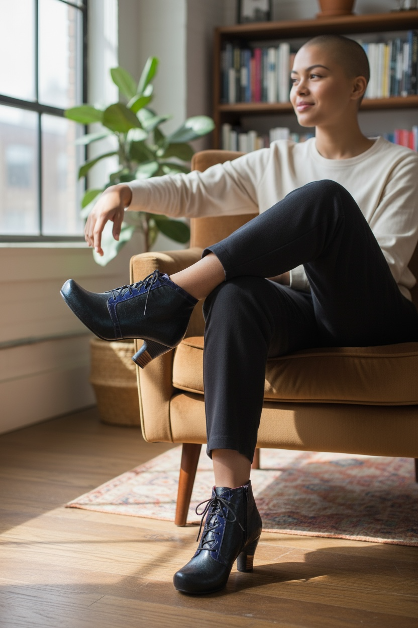 Benedictine - Navy Blue crackle - Chanii B