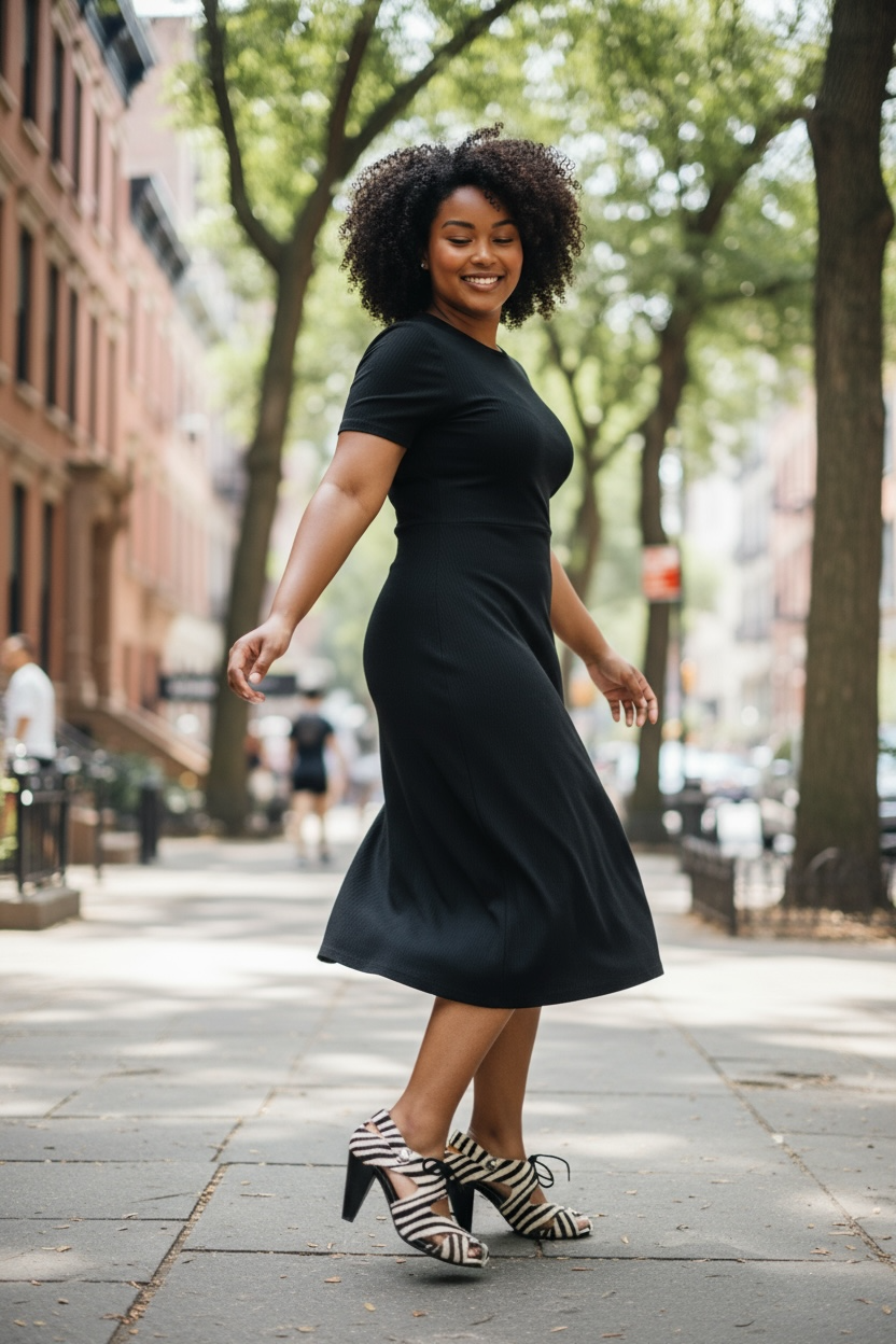 Coco - Zebra black and white sandal - Chanii B