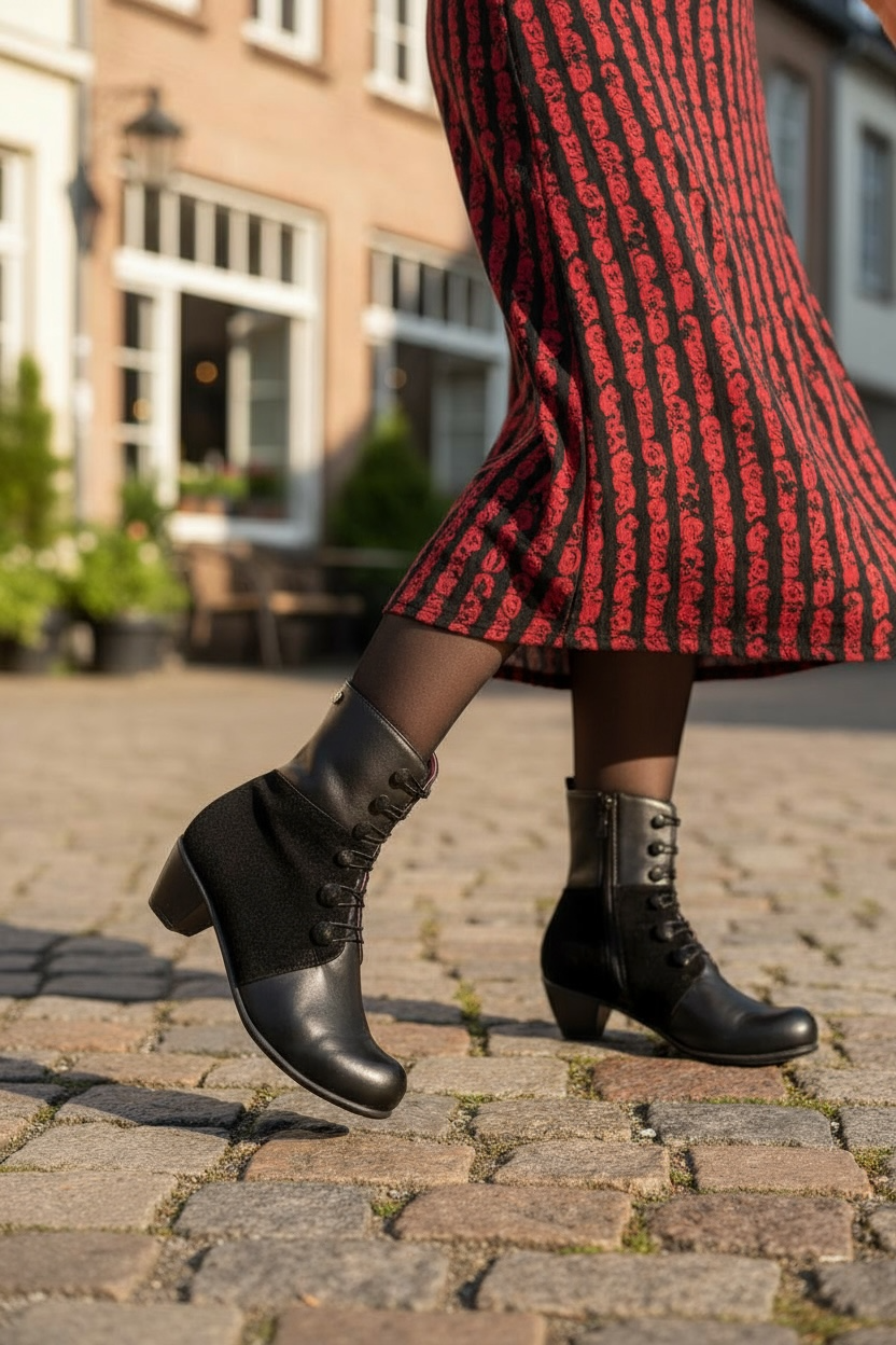 Chateau Noir - Black Button boot - Chanii B