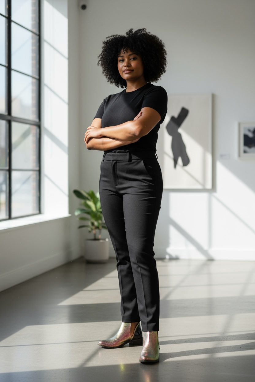 Zippette - Iridescent ankle boot - Chanii B