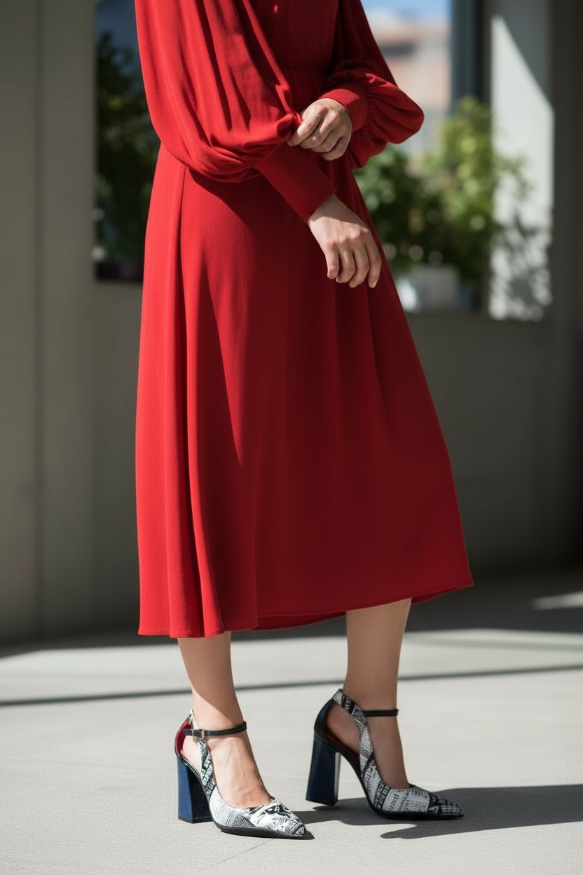 Pointure - Black Newsprint- Navy - Chanii B