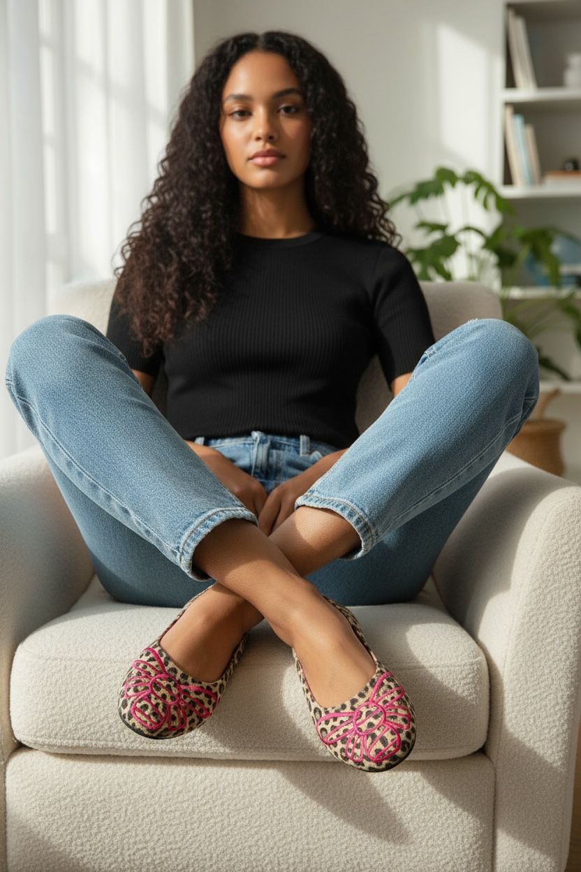 Bee Free - Leopard ballerina