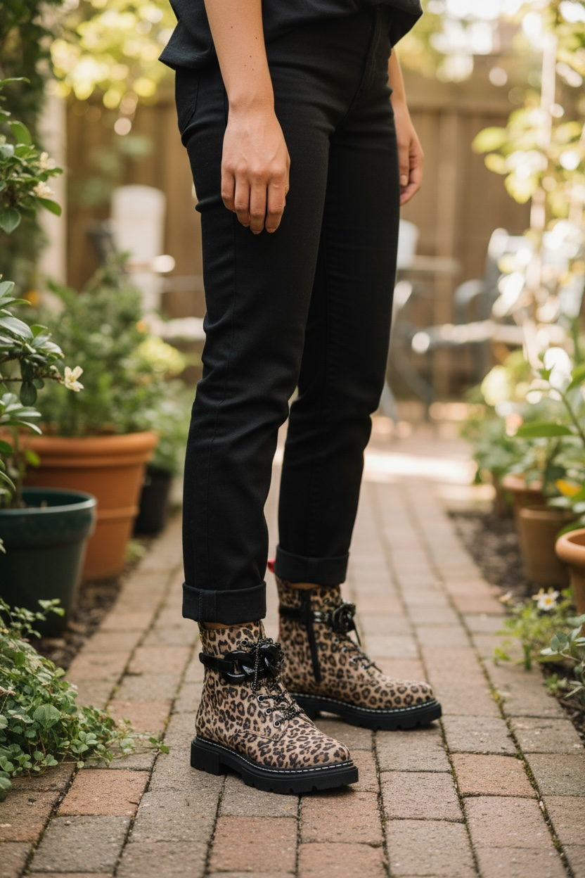 Paris - Leopard ankle boot- NEW!