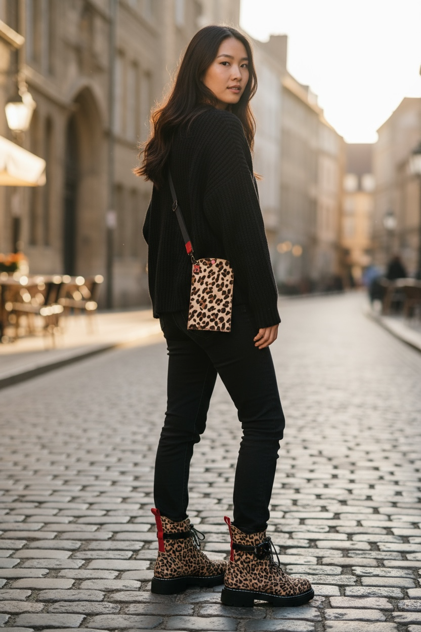 Paris - Leopard ankle boot- NEW!