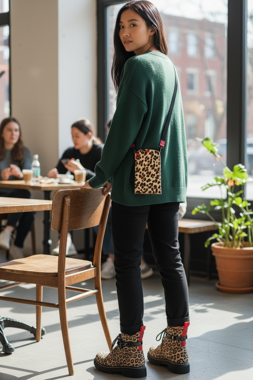 Paris - Leopard ankle boot- NEW!