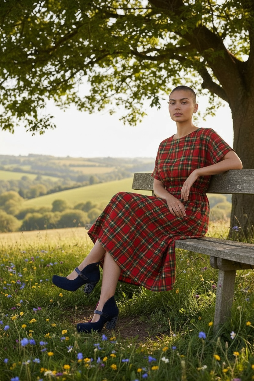 Stylo - Navy bar shoe