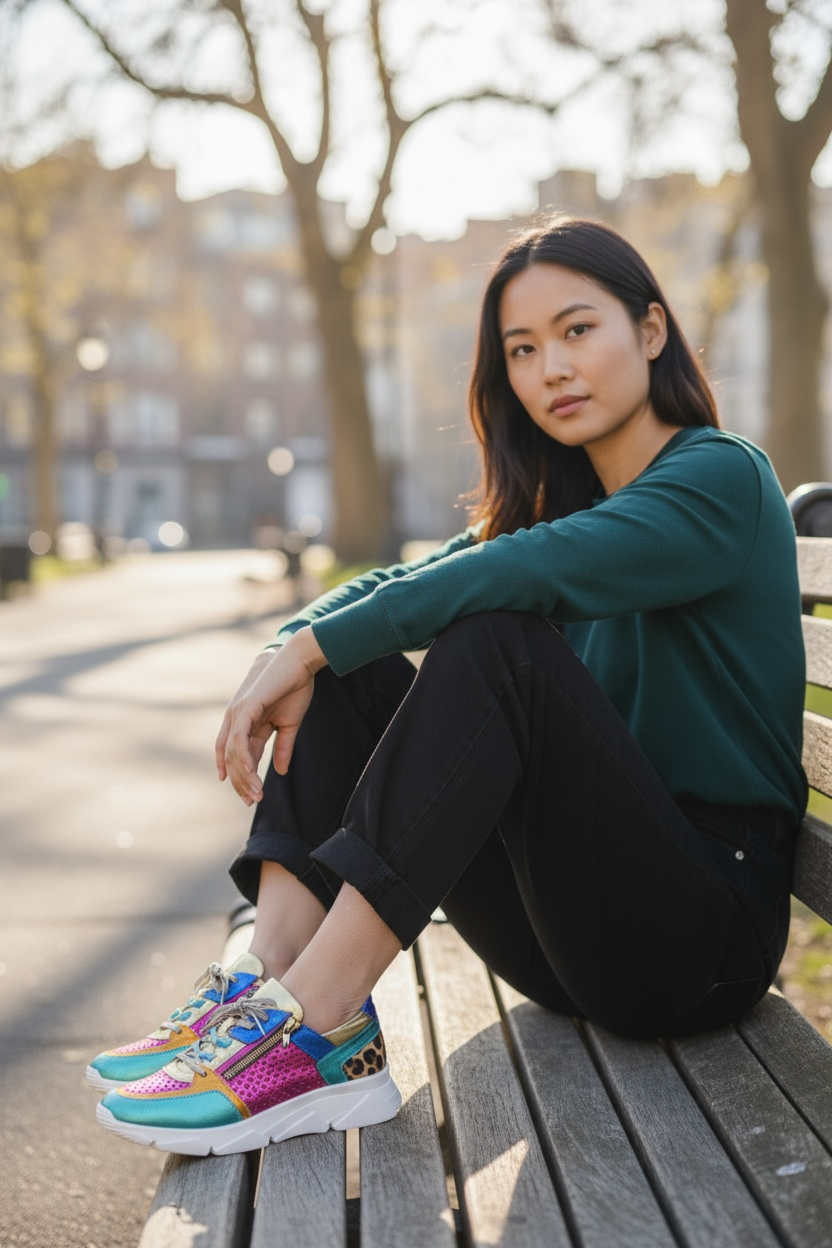 Zeus- Multi metallic sneaker