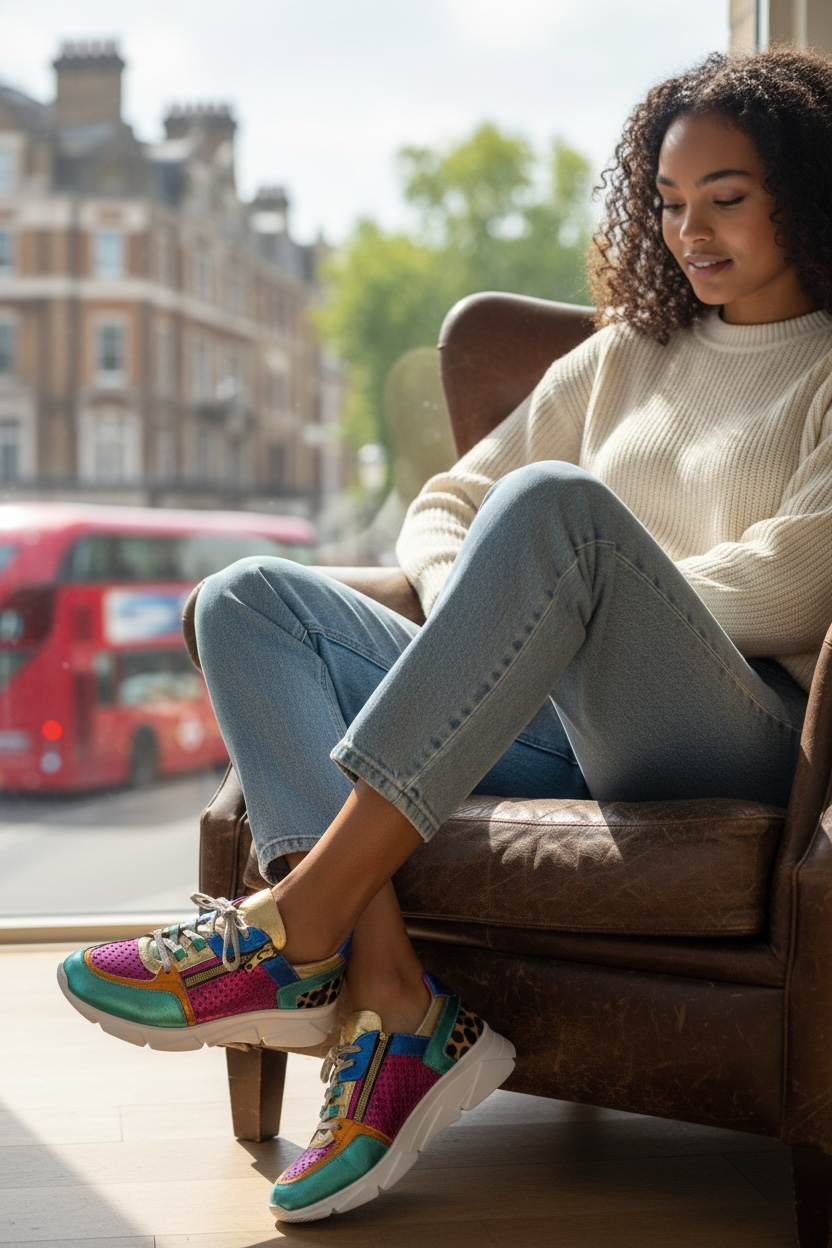 Zeus- Multi metallic sneaker