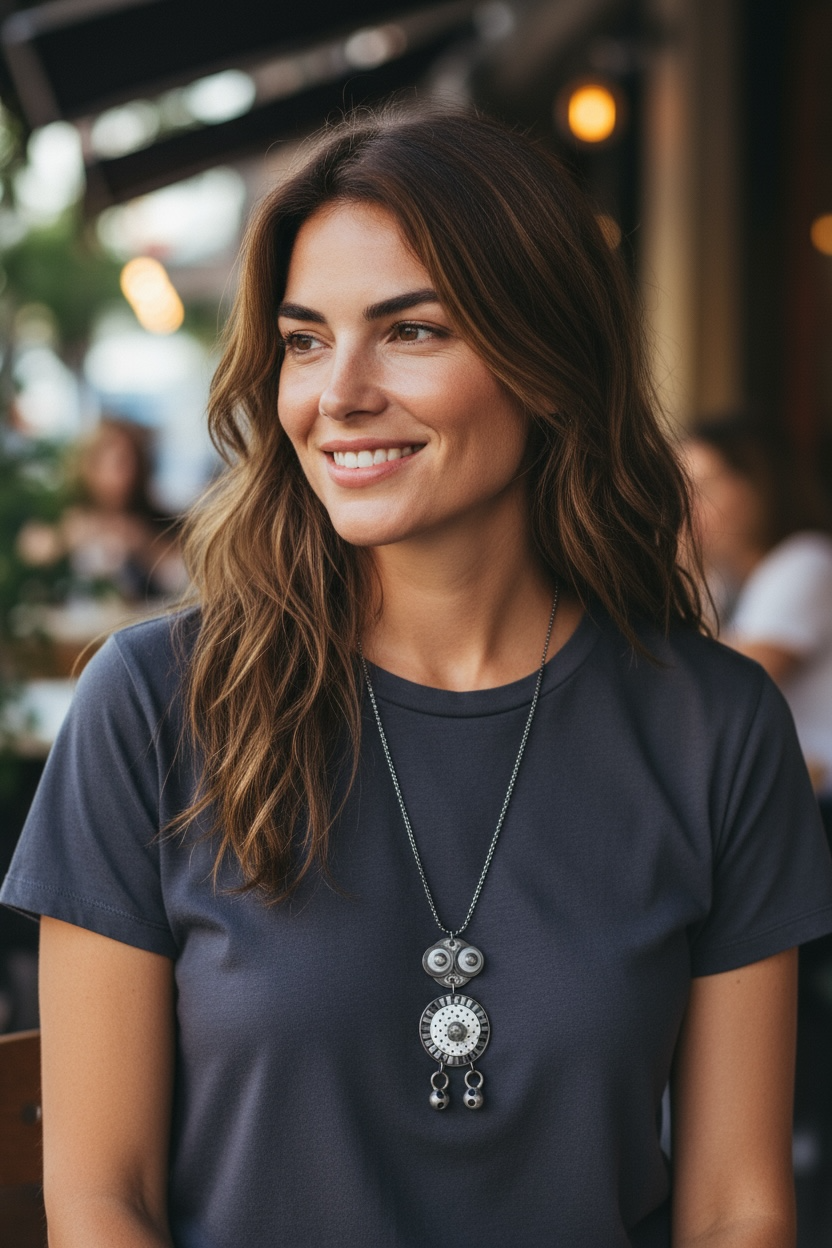 Droide-polkadot Necklace