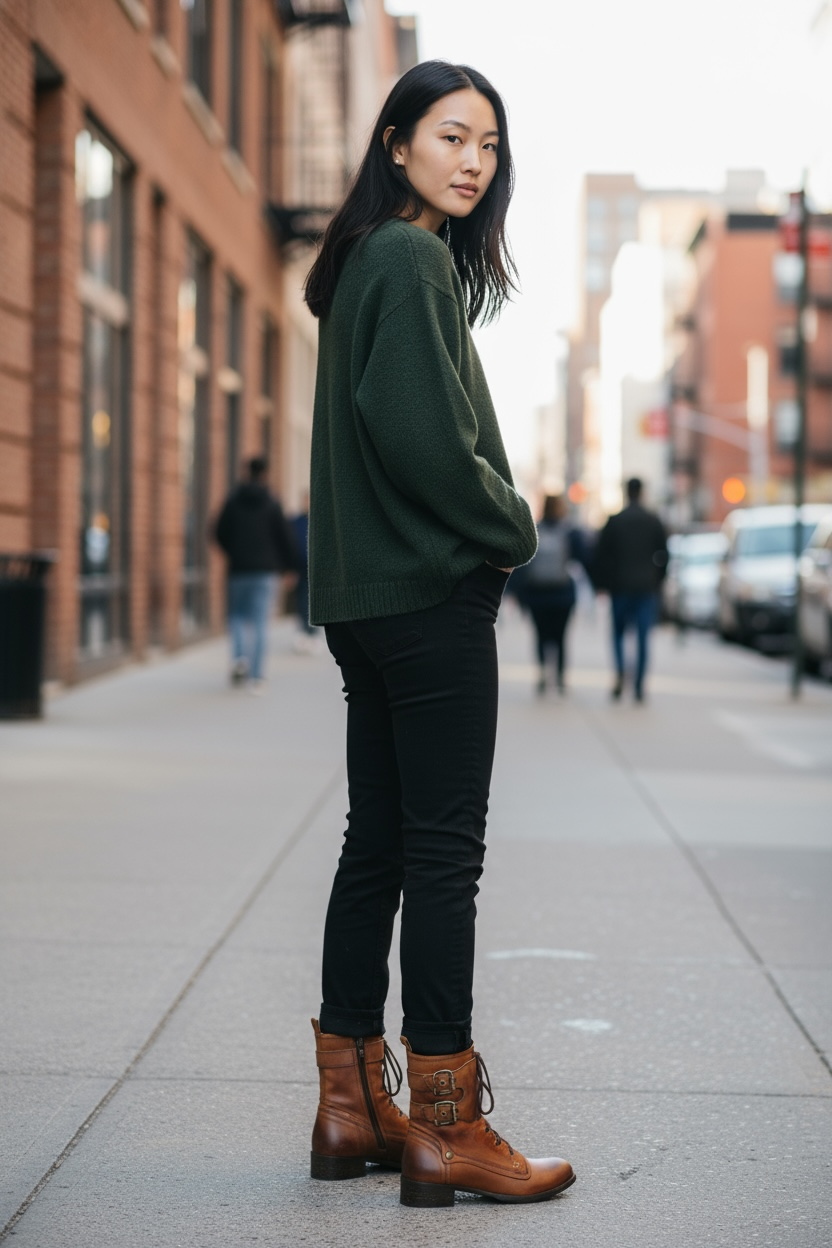 Bon Amie -Lace up ankle boot- Tan