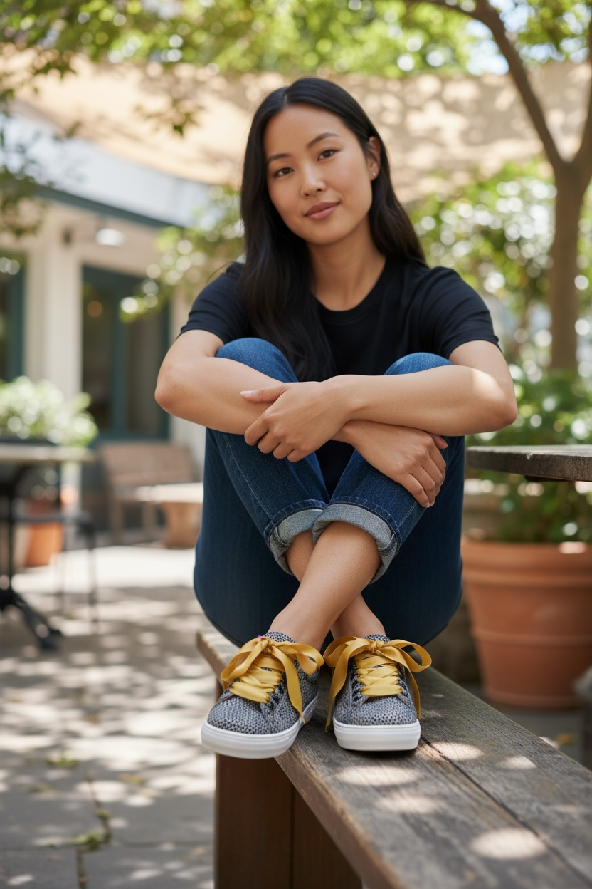 Skate - Grey/Yellow sneaker