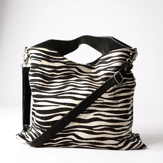 Riche - Zebra Black Handbag- Limited edition