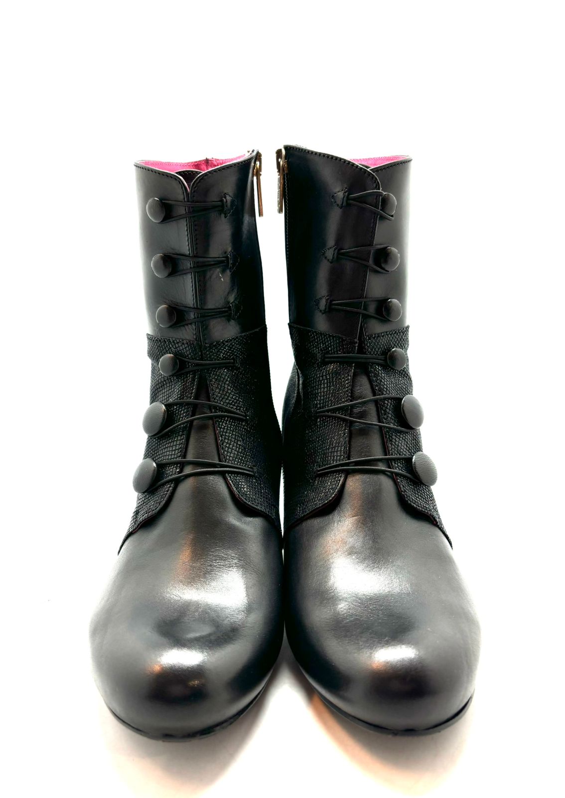 Chateau Noir - Black and glitter Button boot