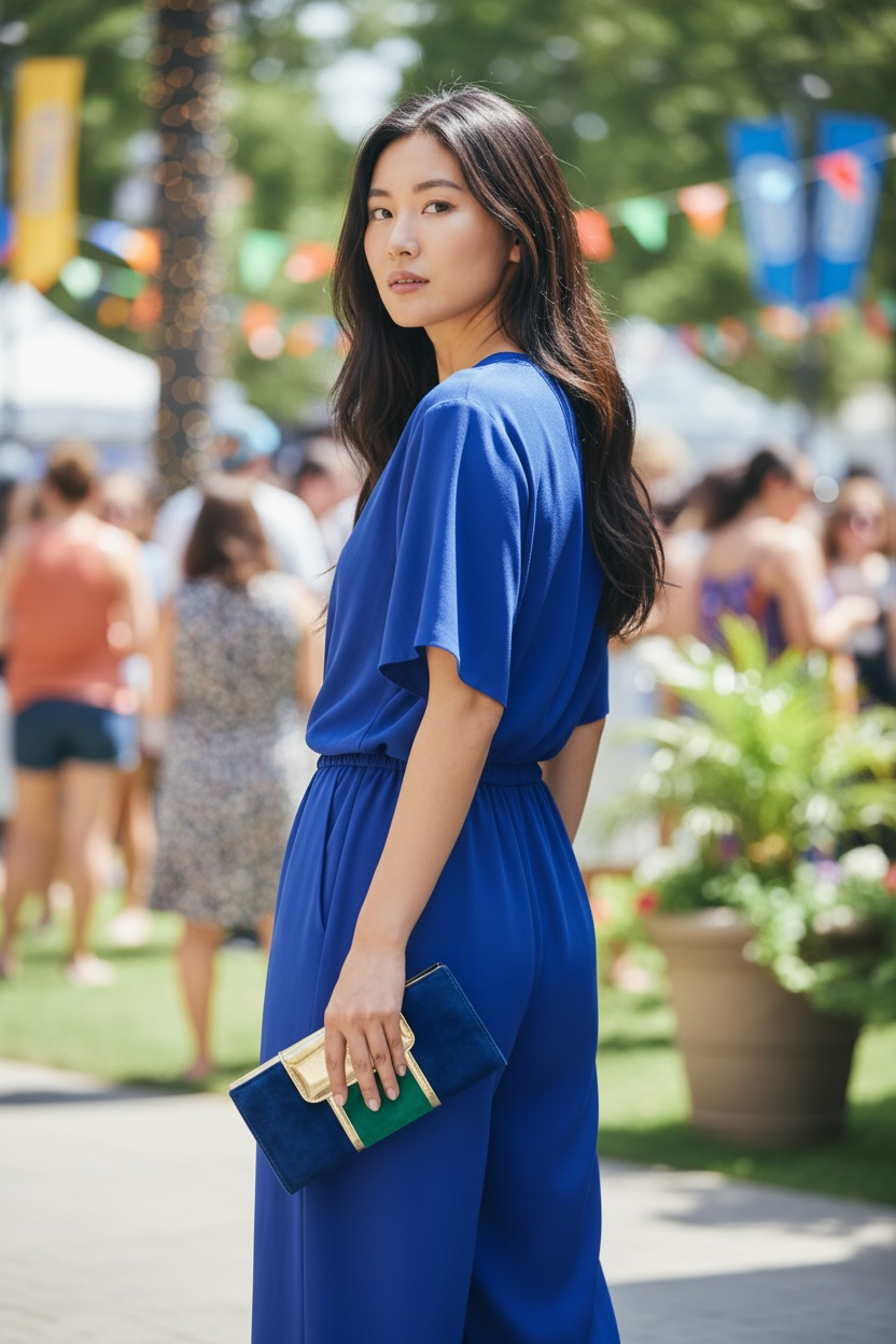 Grande - Blue Green Suede WALLET