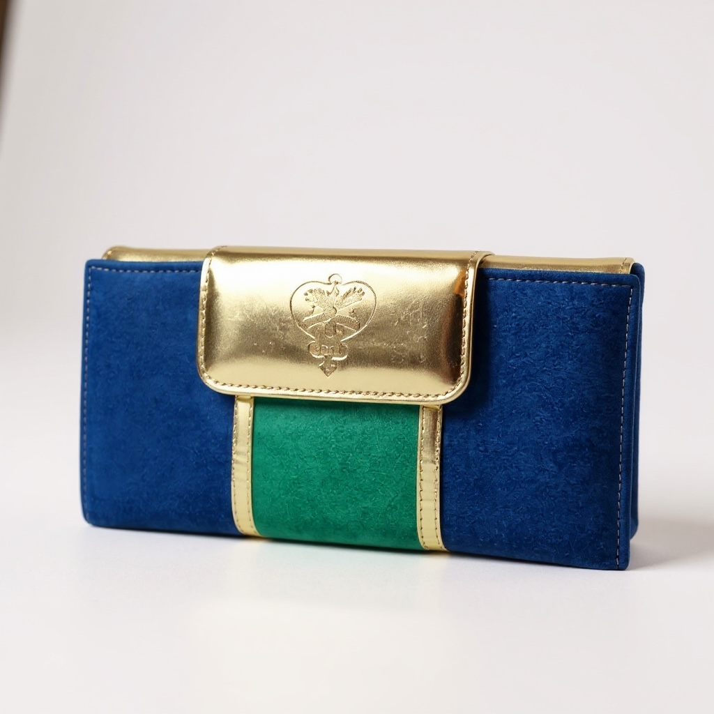 Grande - Blue Green Suede WALLET