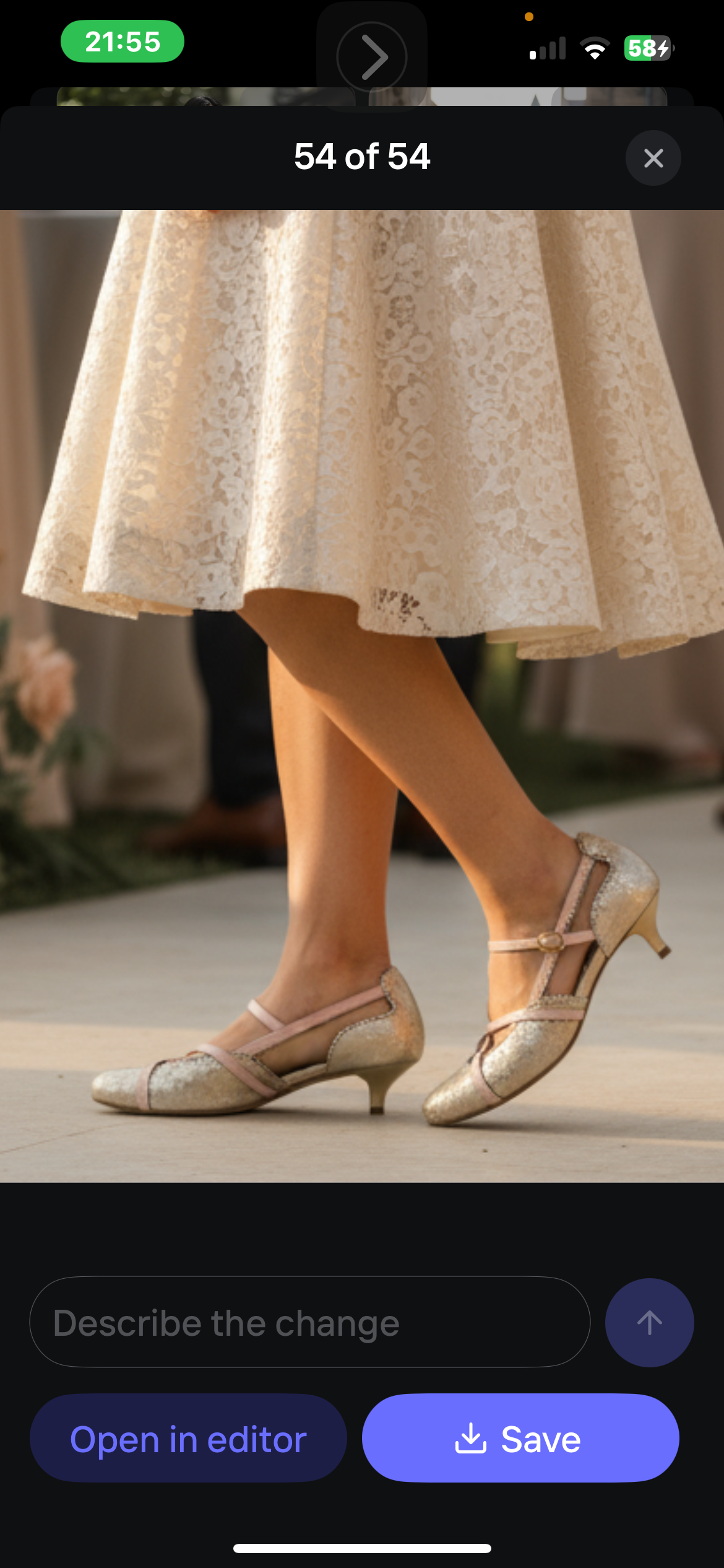 Croisse gold vintage crack