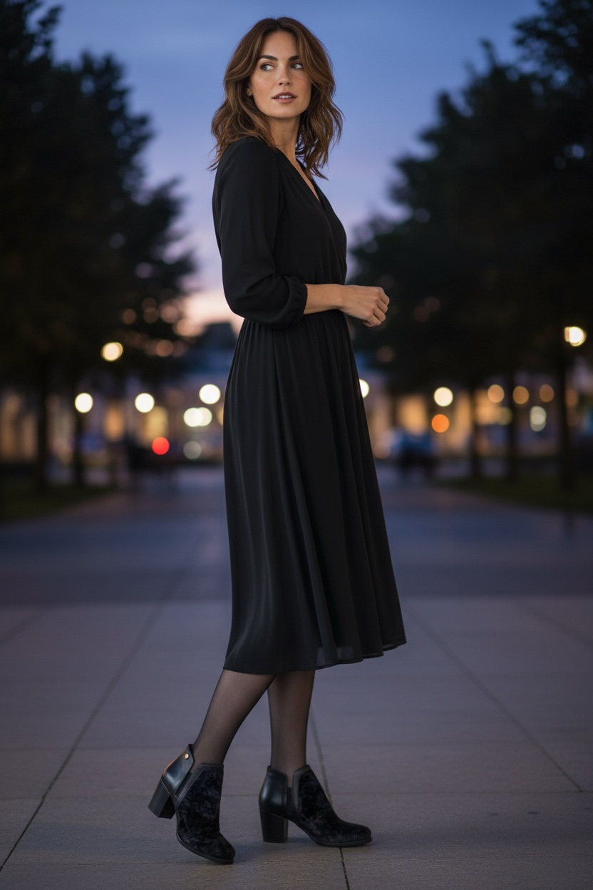 Plume - Black Multi Smoke ankle boot