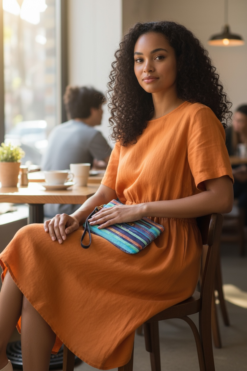 Aurelie - Blue Multi Stripe