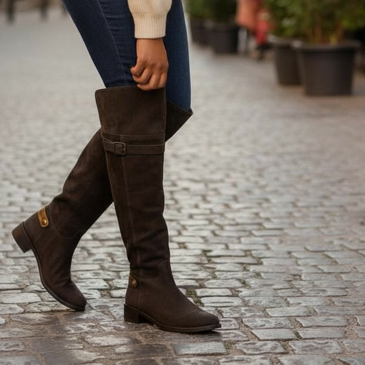 St Germaine - Brown Leather 20" wide calf- LAST PAIRS 37 AND 41