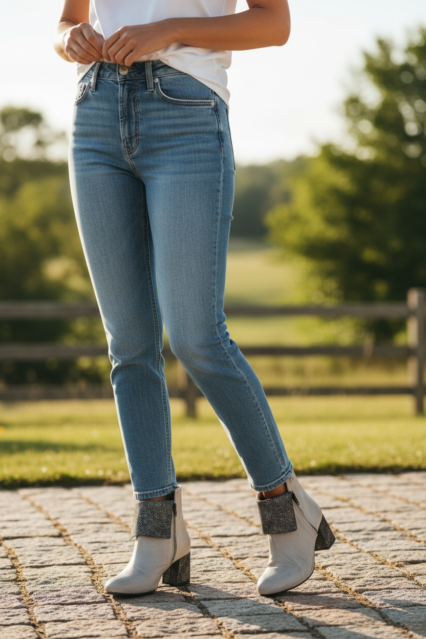 Mais Bien - White/Black ankle boot
