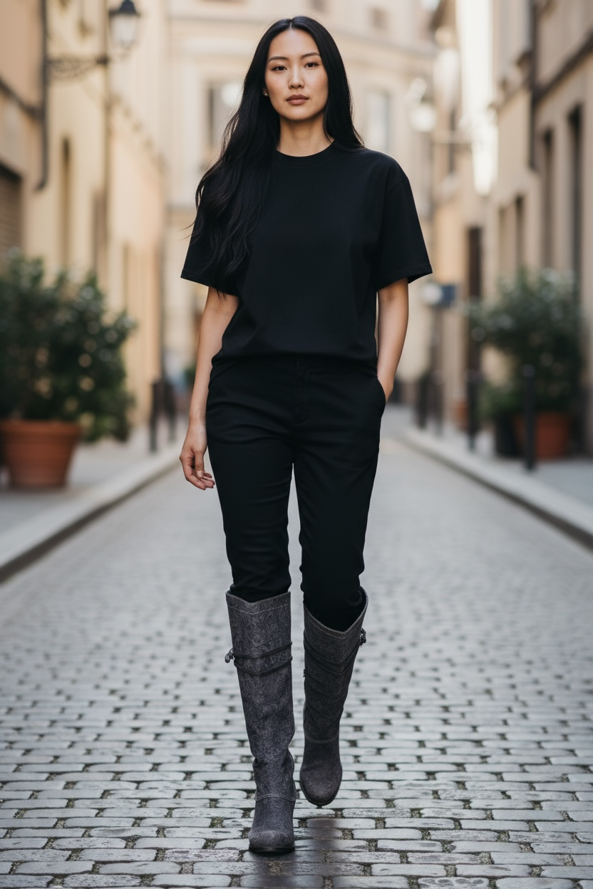 Pulpeux - Grey embossed flower