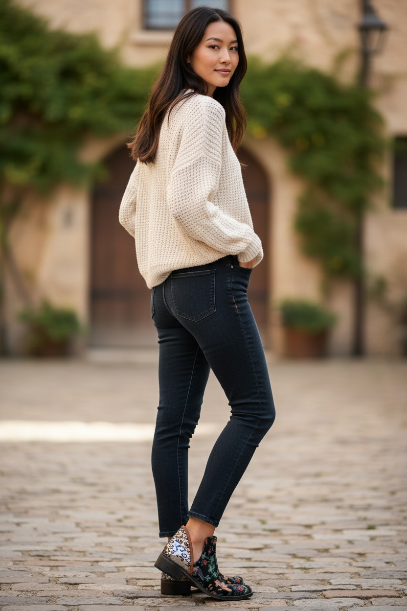 Zippette Horse ankle boot