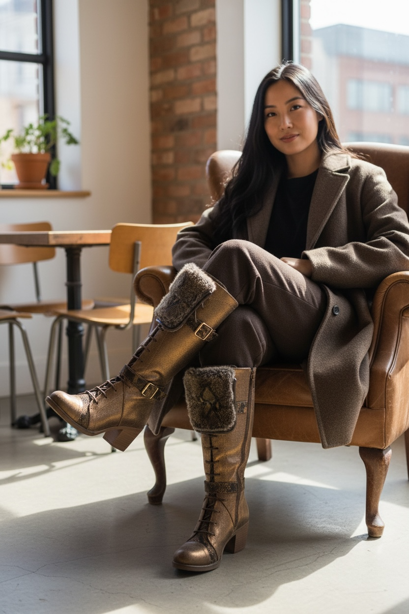 Cadeau -Bronze/Army- LAST PAIR 37!