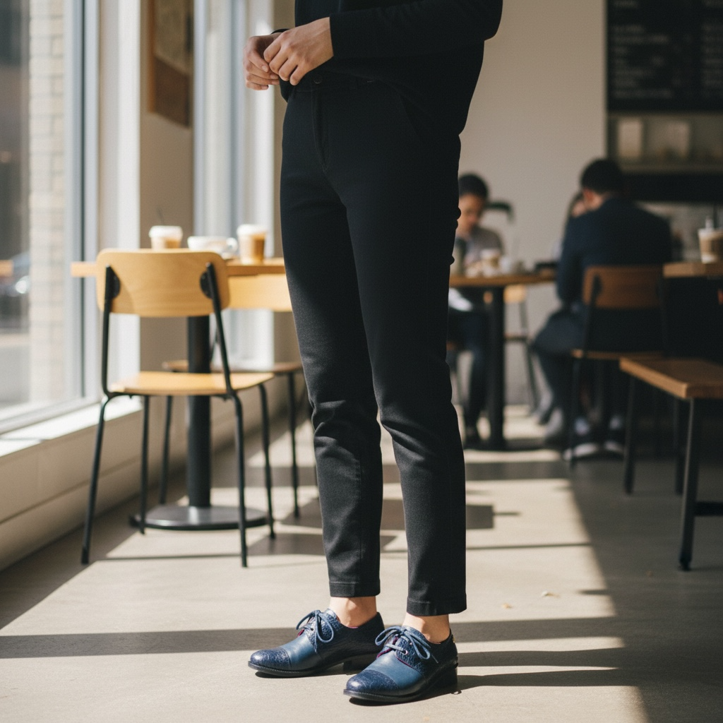 Ecoute- Navy lace up shoe