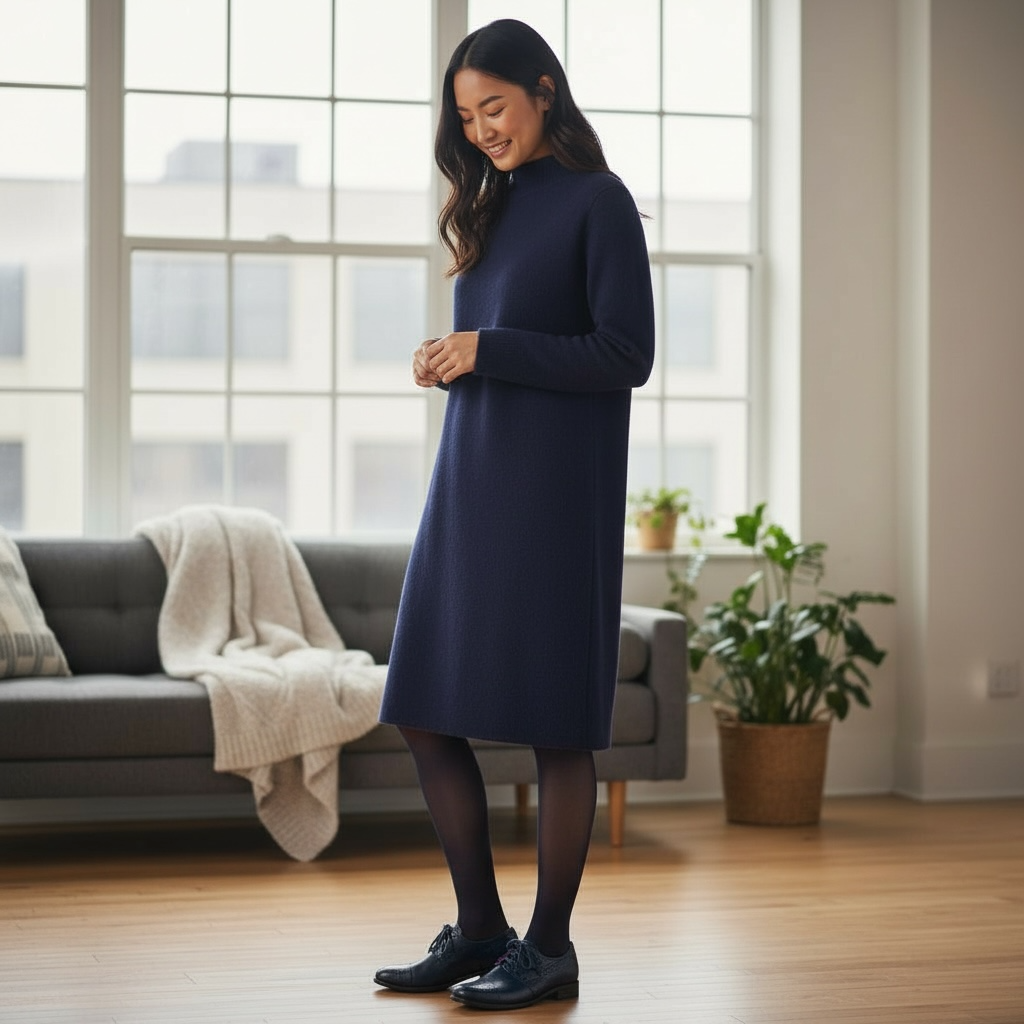 Ecoute- Navy lace up shoe