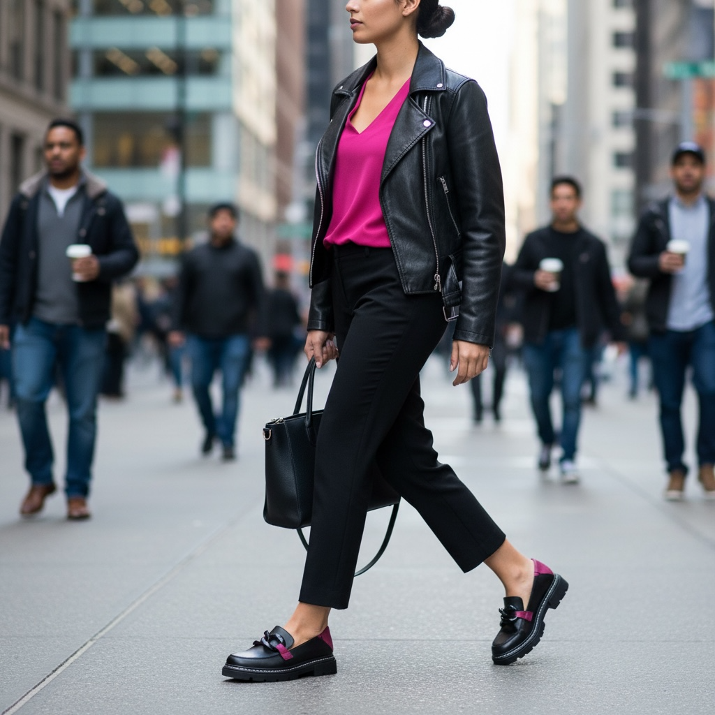 Flambe - Black and fuchsia