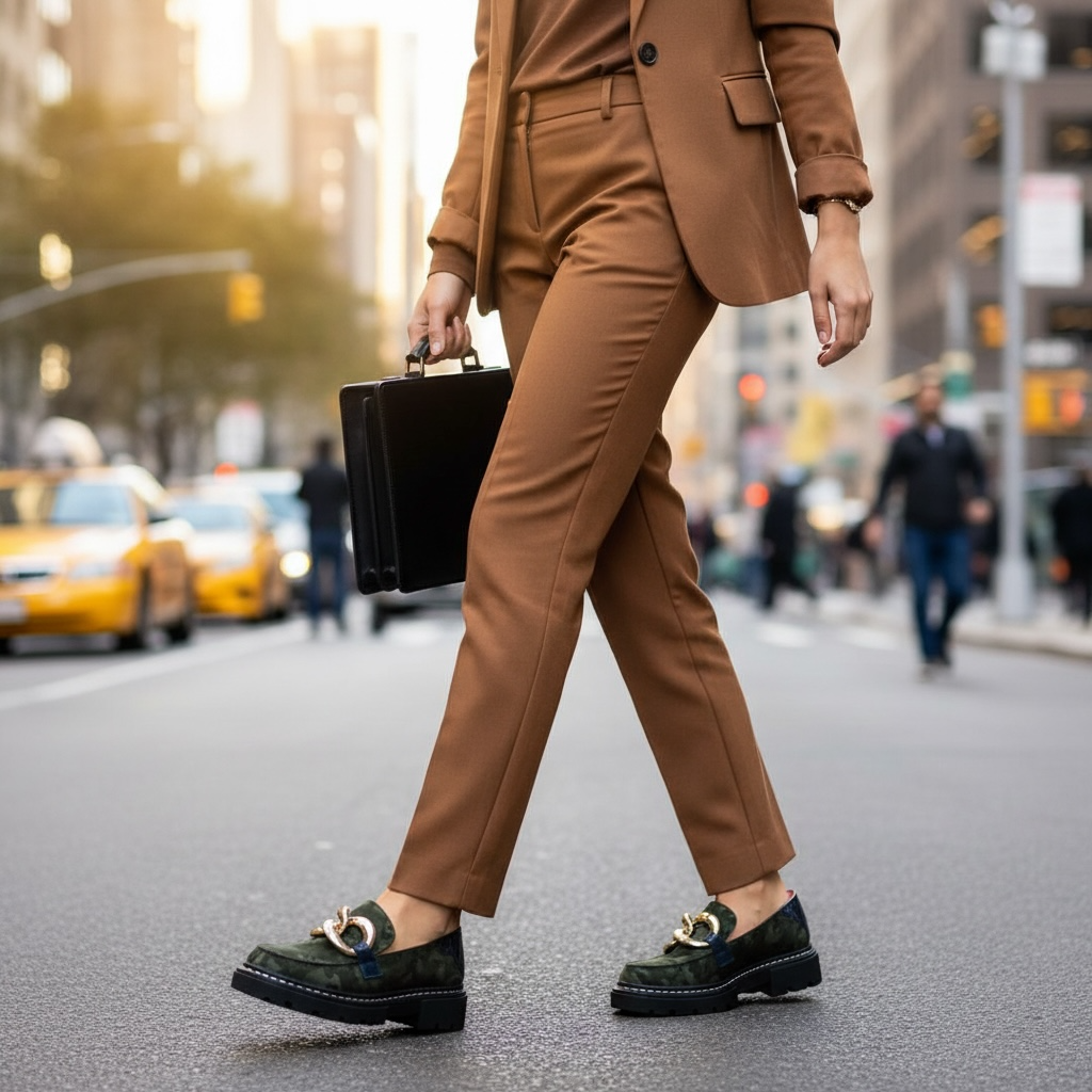 Flambe - Green and gold